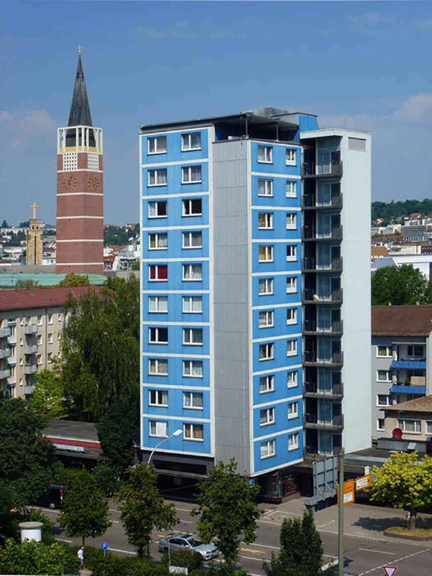 Stadtbau Pforzheim - Bauprojekte Bildergalerie - Calwer Straße 2 (Balkonsanierung + Fassadenanstrich)