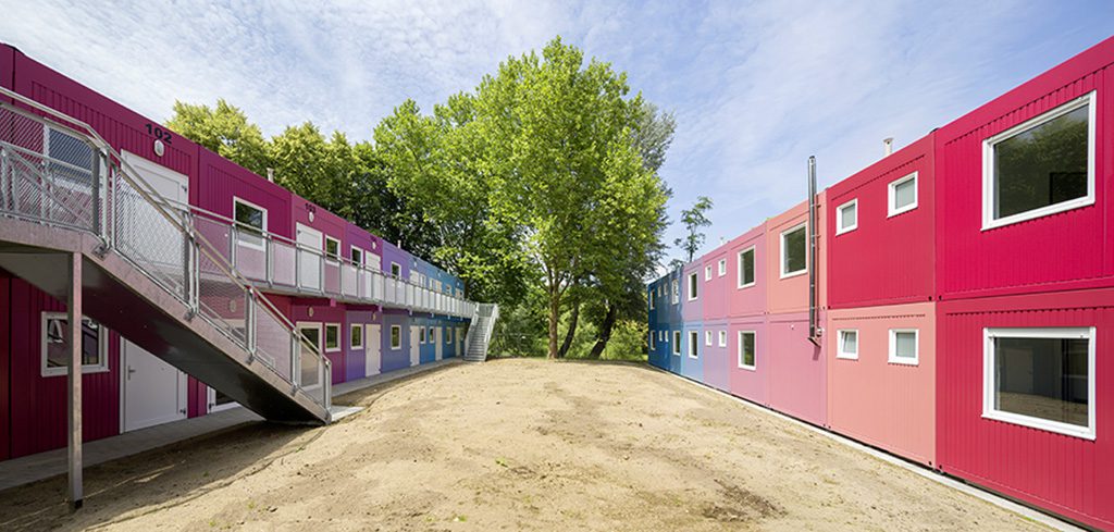 Stadtbau Pforzheim - Bauprojekte Bildergalerie - Containeranlagen Asylunterkunft
